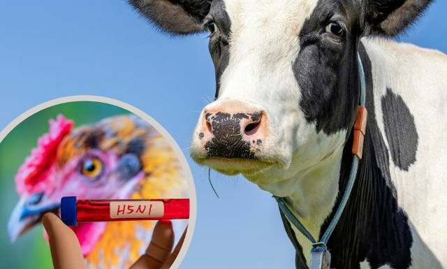 Ptasia grypa od krowy to pierwszy taki przypadek na świecie. Wirus przenosi się między ssakami. Ogromna śmiertelność!